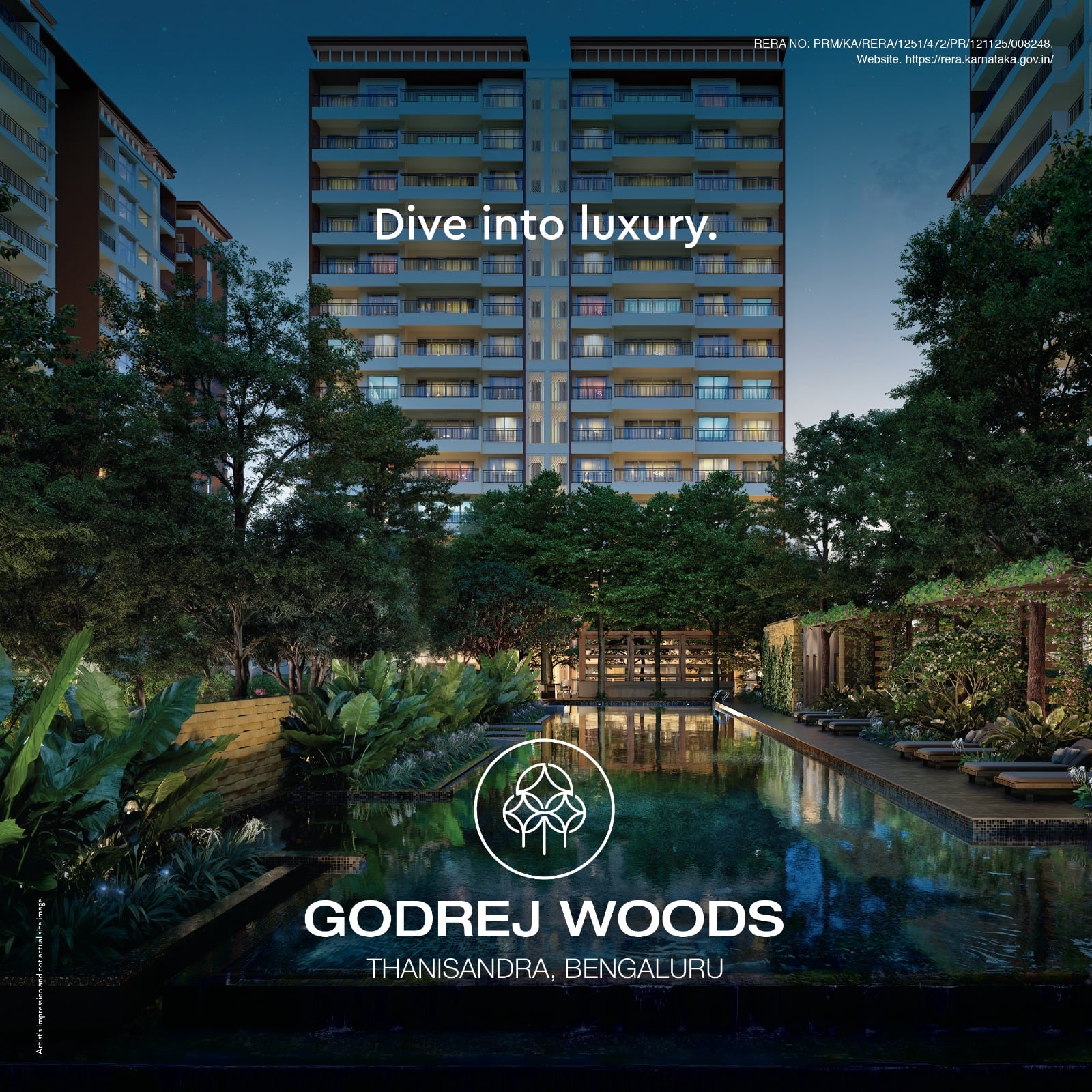 Godrej Woods, 3 BHK in Whitefield