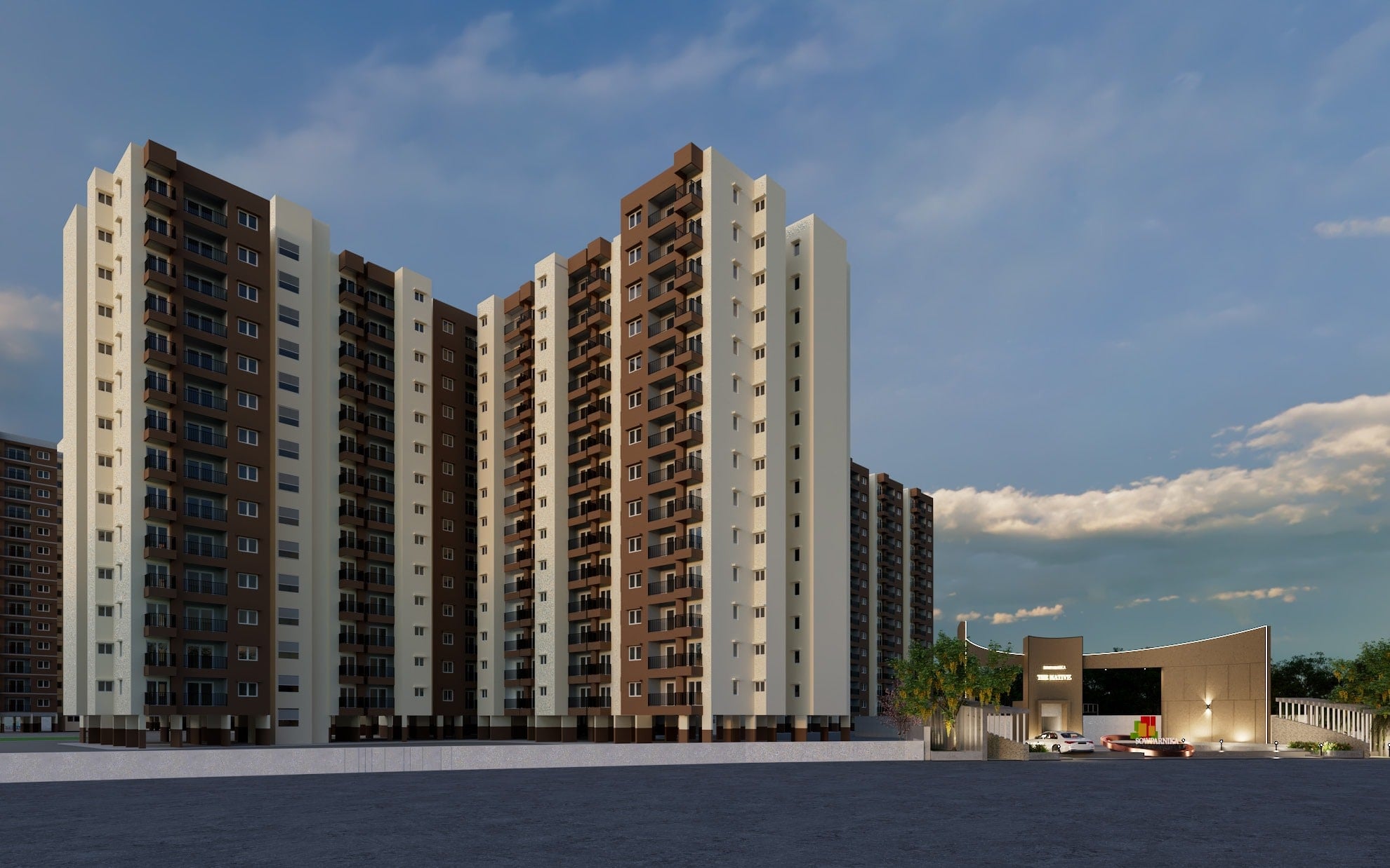 Sowparnika Chapter 86, 1 to 3 BHK in Hoskote